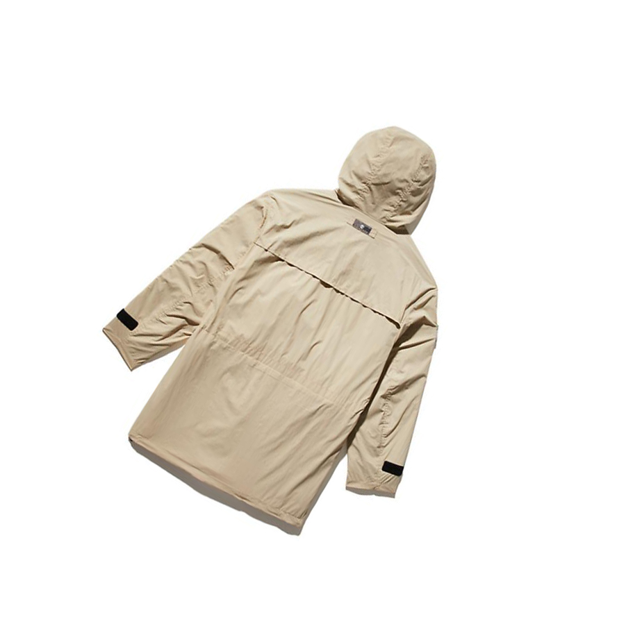 Men's Timberland Tommy Hilfiger x Timberland® Re-imagined Reversible Cargo Parka Jackets Beige | XPU-874693