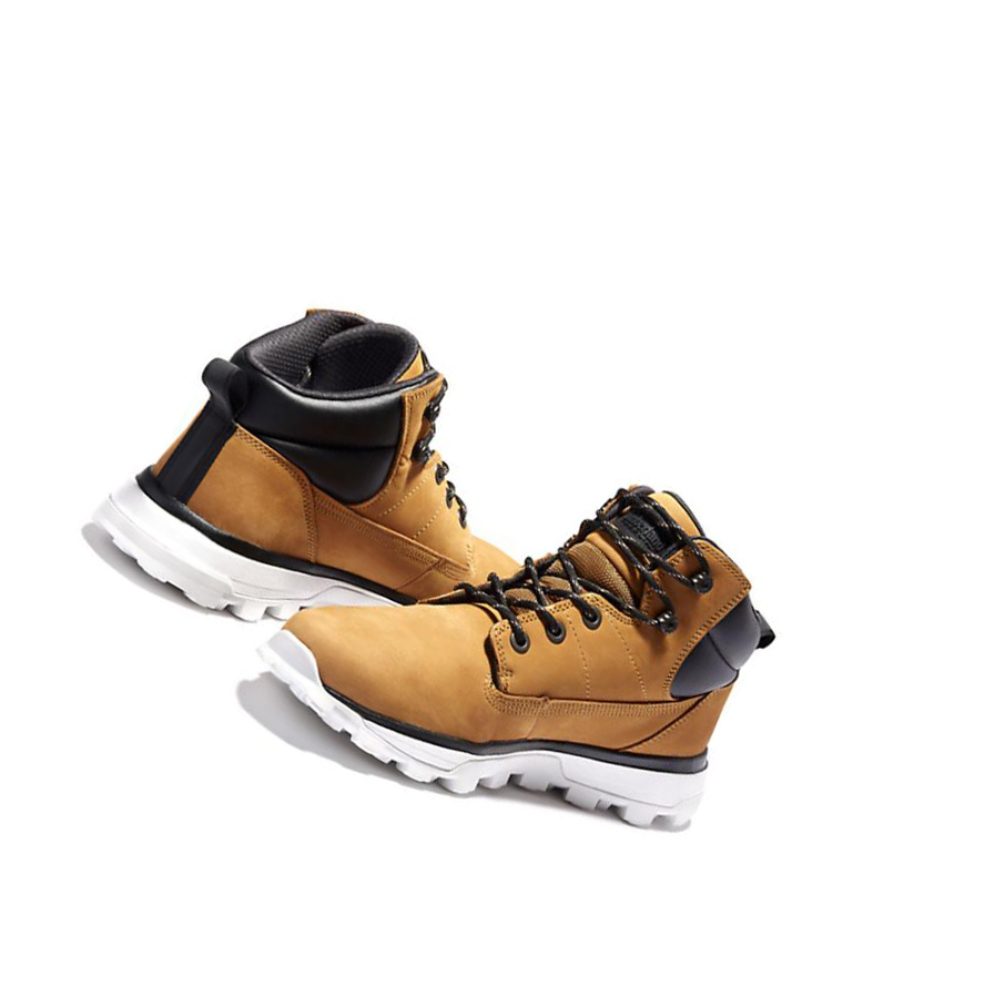 Men's Timberland Treeline Chukka Hiking Boots Yellow | JNL-017968