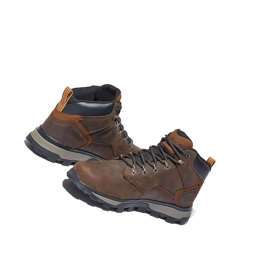 Men's Timberland Treeline Hiker Chukka Boots Dark Brown | GPS-386172