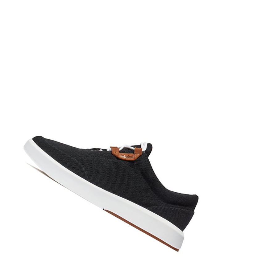 Men's Timberland TrueCloud™ EK+ Canvas Shoes Black | XGI-810437