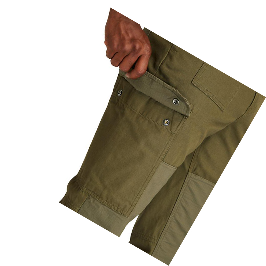 Men's Timberland Utility Cargo Pants Dark Green | BDW-652103