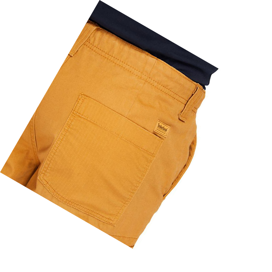 Men's Timberland Utility Cargo Pants Yellow | MAK-681957