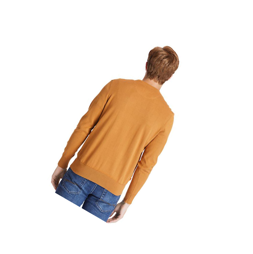 Men's Timberland Williams River Organic Cotton Sweater Yellow | FVP-405691