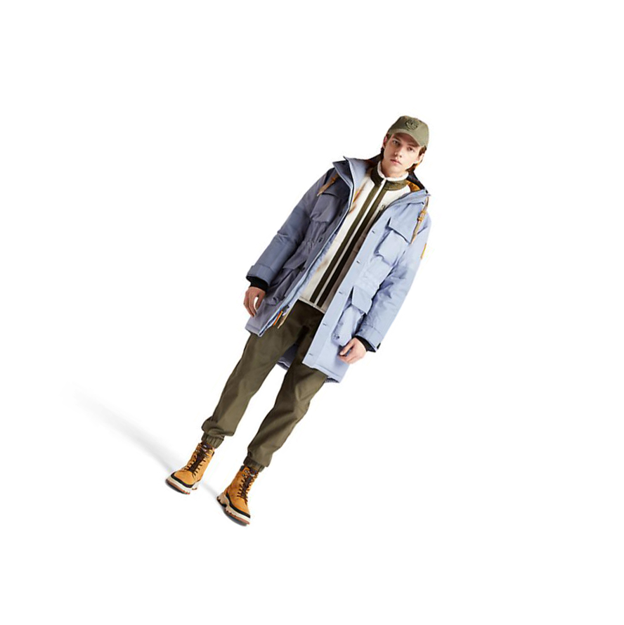 Men's Timberland Wilmington Expedition EK+ Waterproof Parka Jackets Blue | JPG-940153