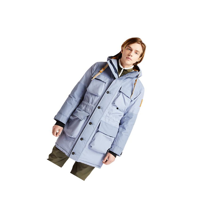 Men\'s Timberland Wilmington Expedition EK+ Waterproof Parka Jackets Blue | JPG-940153