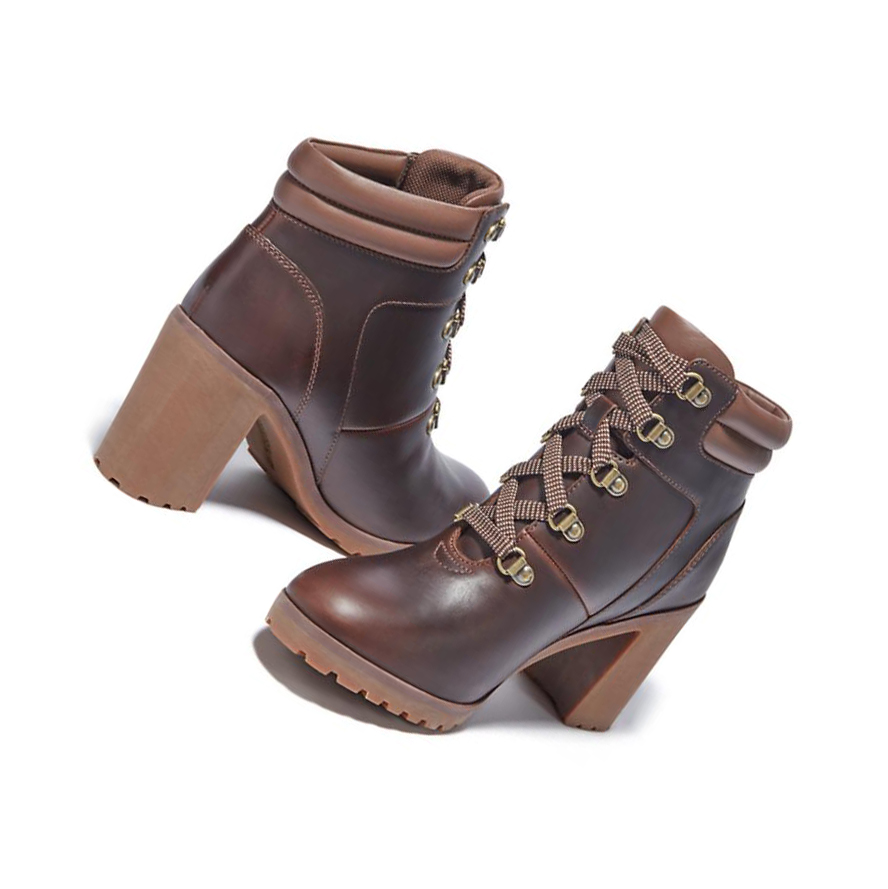 Women's Timberland Allington Hiker Ankle Boots Brown | JGV-160854