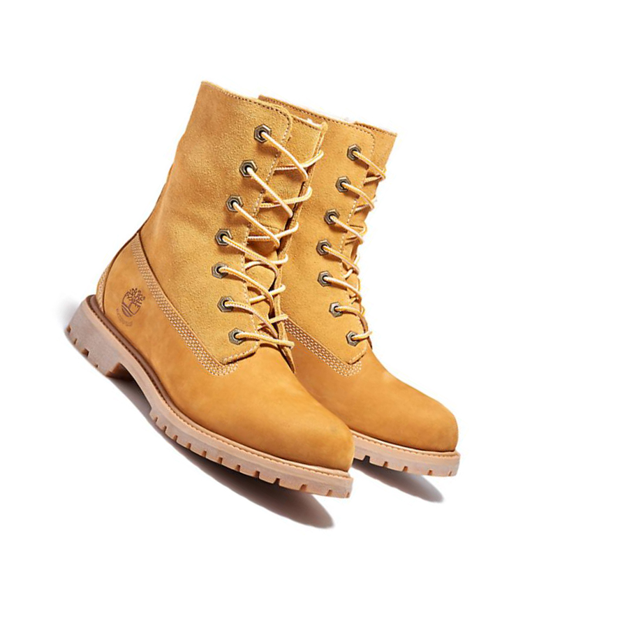 Women's Timberland Authentic Fold-over Ankle Boots Yellow | WUZ-519348