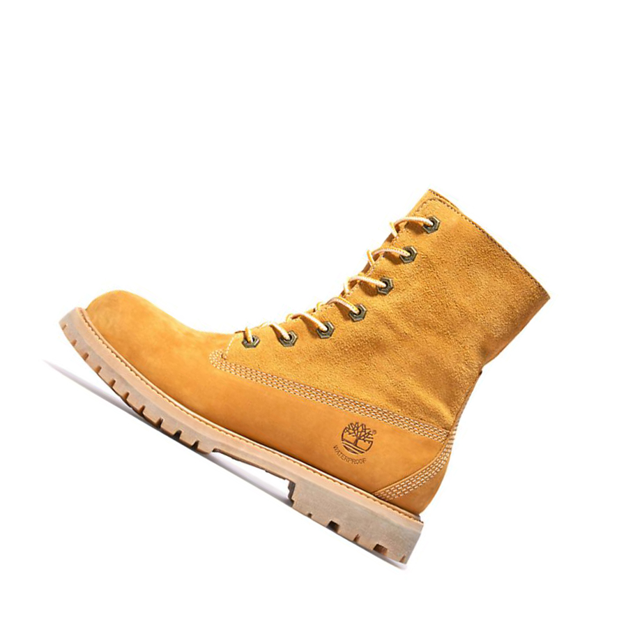 Women's Timberland Authentic Fold-over Ankle Boots Yellow | WUZ-519348