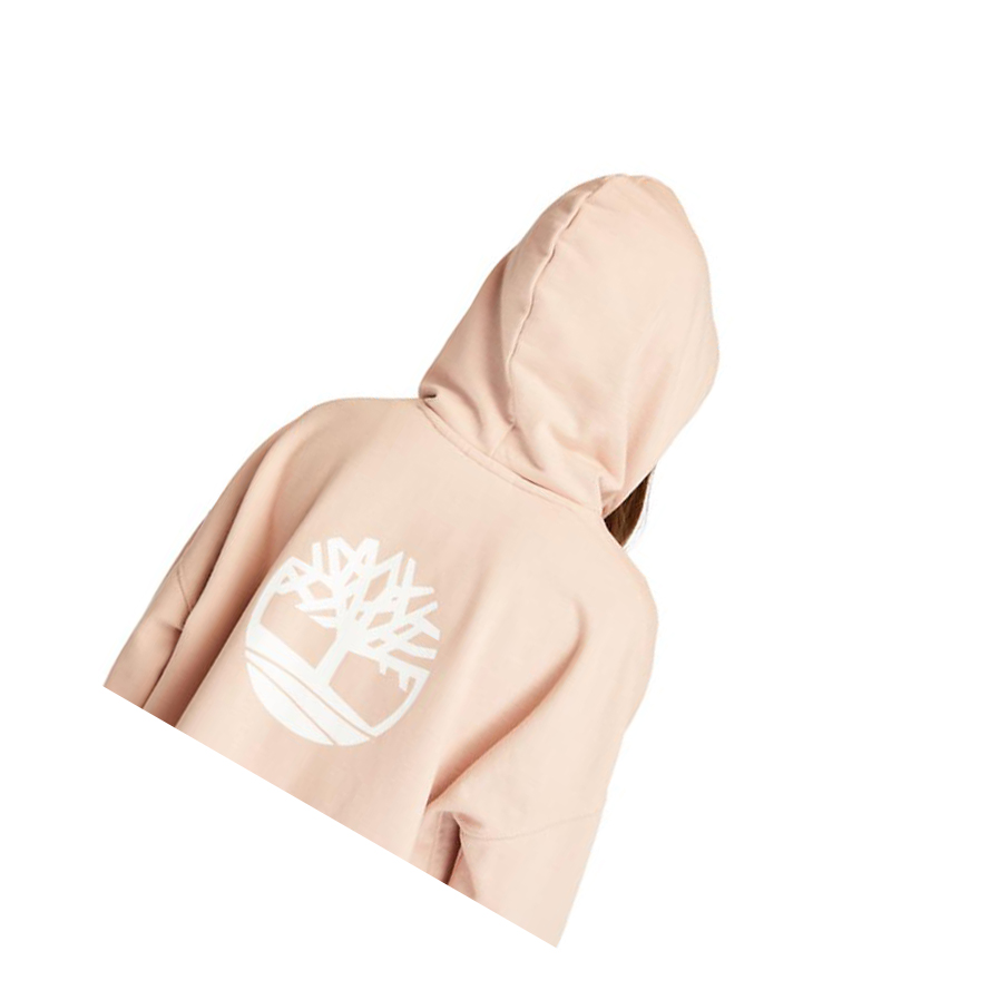 Women's Timberland Back Graphic Hoodie Light Pink | KFP-746510