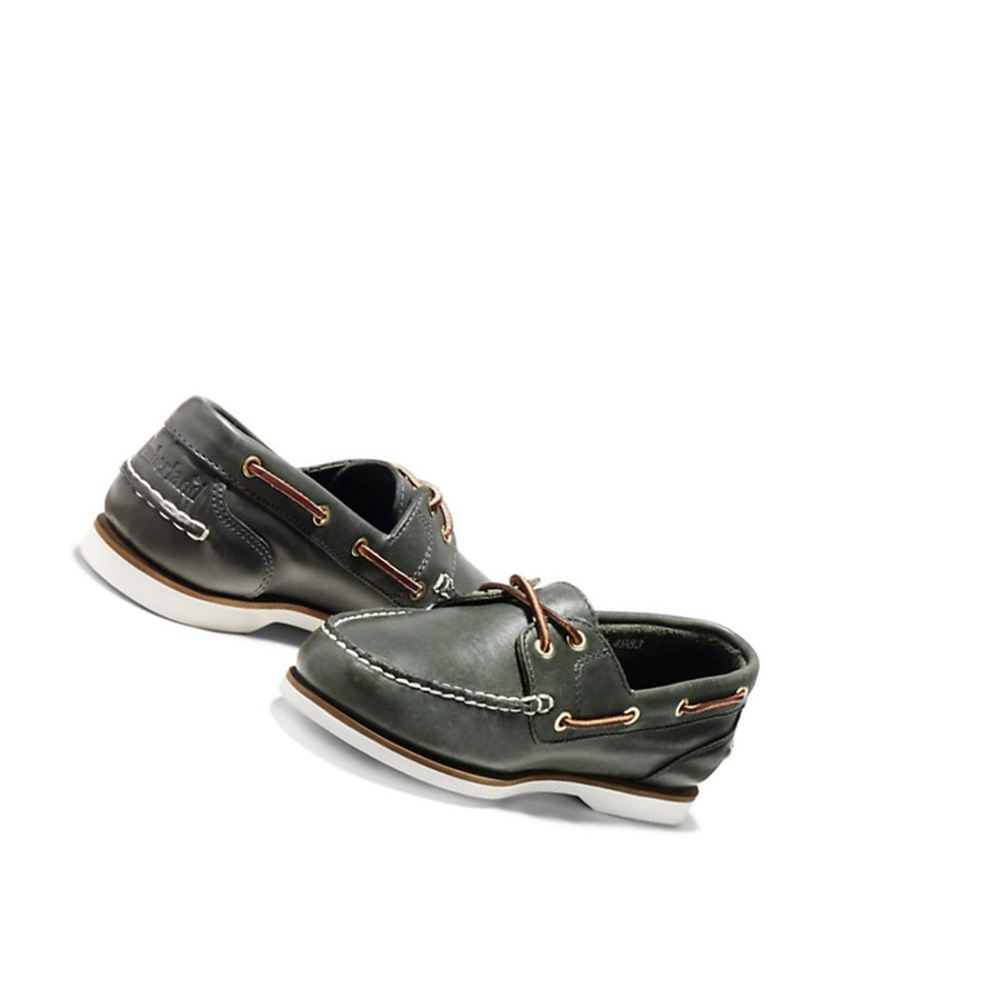 Women's Timberland Classic 2-Eye Boat Shoes Navy | ZJB-413826