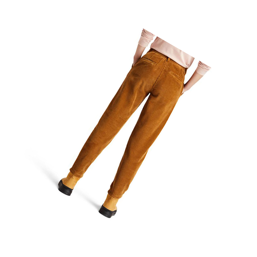 Women's Timberland Corduroy Pants Brown | TEW-702498