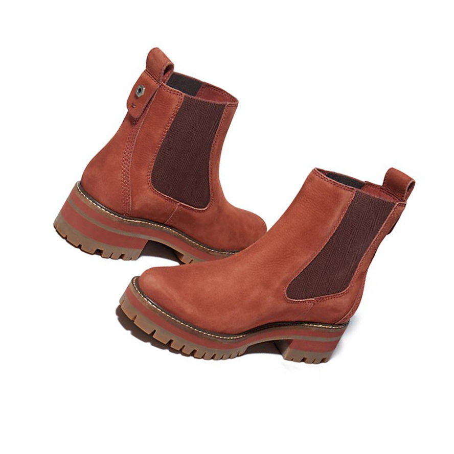 Women's Timberland Courmayeur Chelsea Boots Brown | HIV-682359