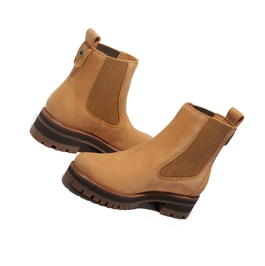 Women's Timberland Courmayeur Chelsea Boots Yellow | QDH-402179