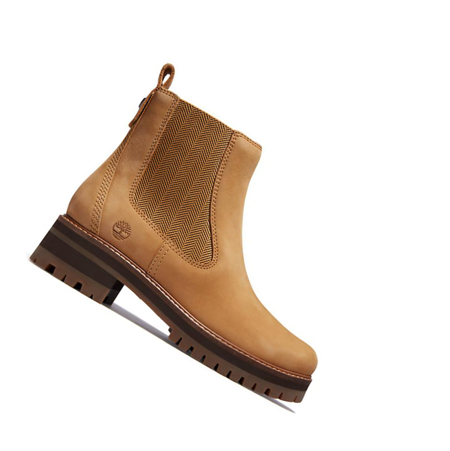 Women\'s Timberland Courmayeur Chelsea Boots Yellow | QDH-402179