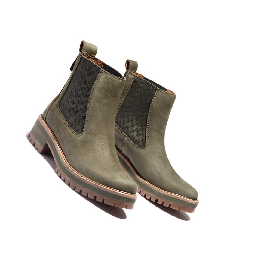 Women's Timberland Courmayeur Valley s Chelsea Boots Green | VFO-175209