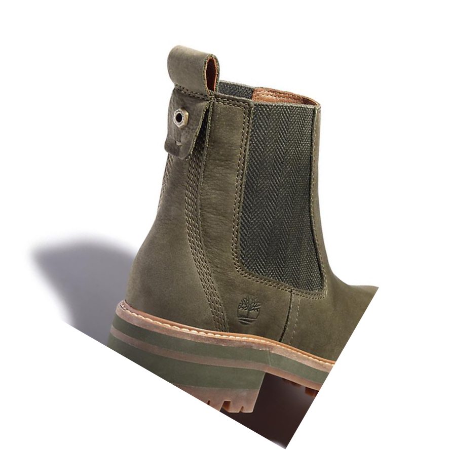 Women's Timberland Courmayeur Valley s Chelsea Boots Green | VFO-175209