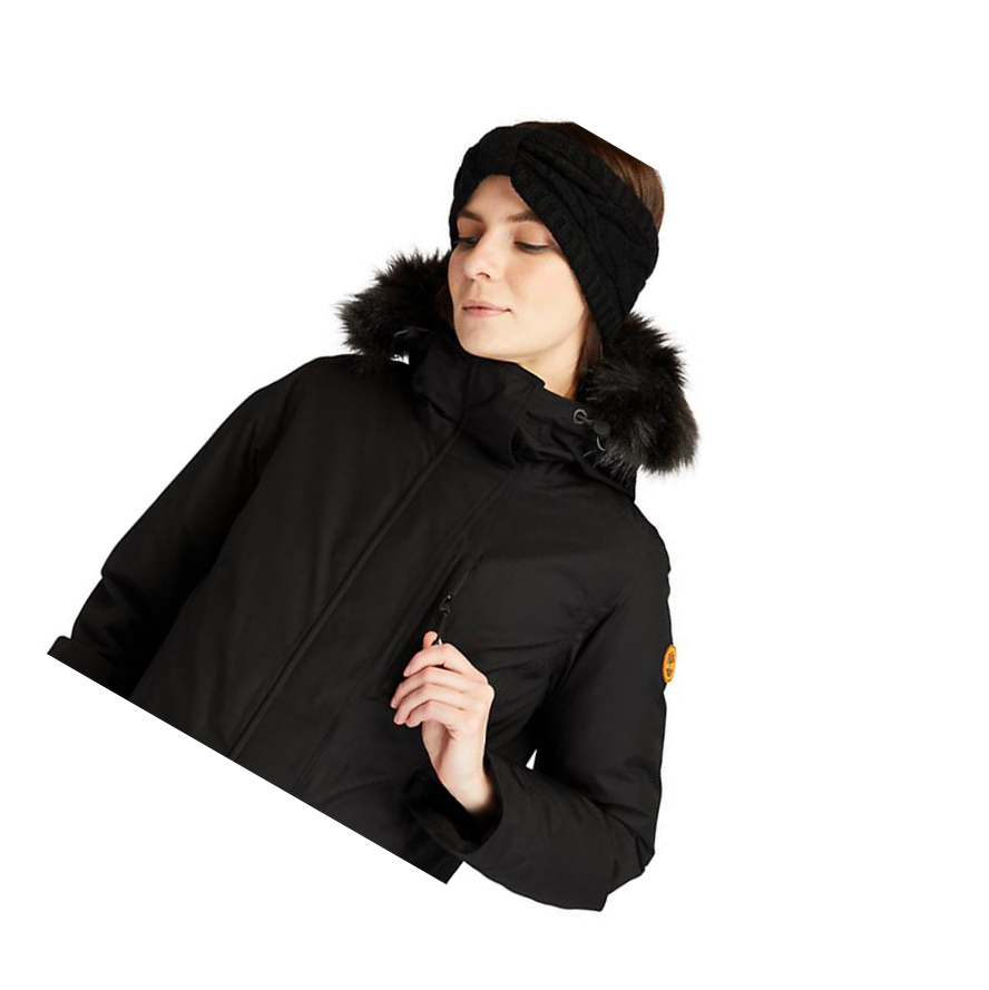 Women's Timberland DryVent™ Waterproof Parka Jackets Black | QLU-837596