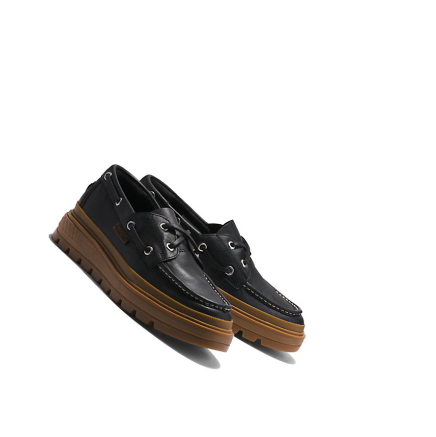 Women's Timberland GreenStride™ Ray City EK+ Boat Shoes Black | KLI-973812