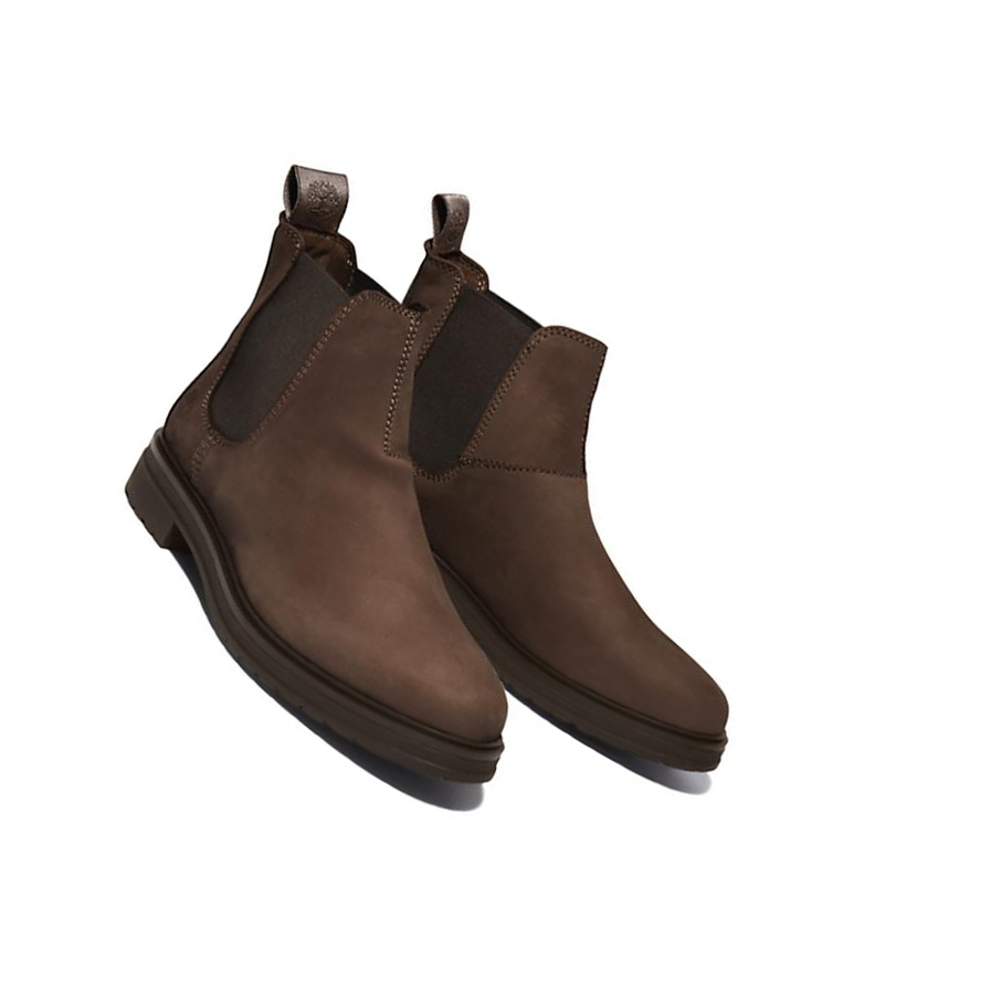 Women's Timberland Hannover Hill Chelsea Boots Dark Brown | GLZ-459361