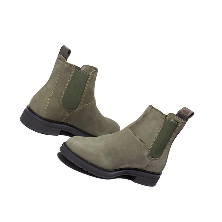 Women's Timberland Hannover Hill Chelsea Boots Dark Green | ZSI-190824