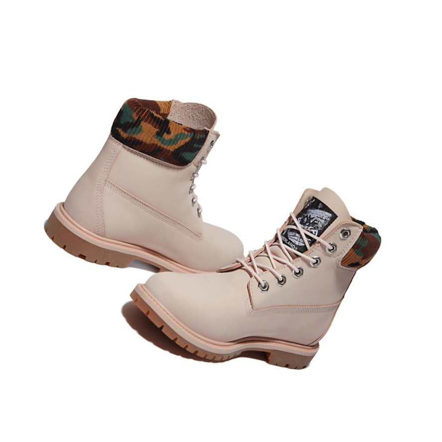 Women's Timberland Heritage Original 6-inch Boots Light Pink | OZR-619240