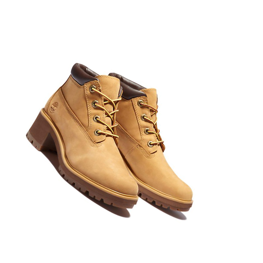 Women's Timberland Kinsley Waterproof Ankle Boots Yellow | IOJ-423015