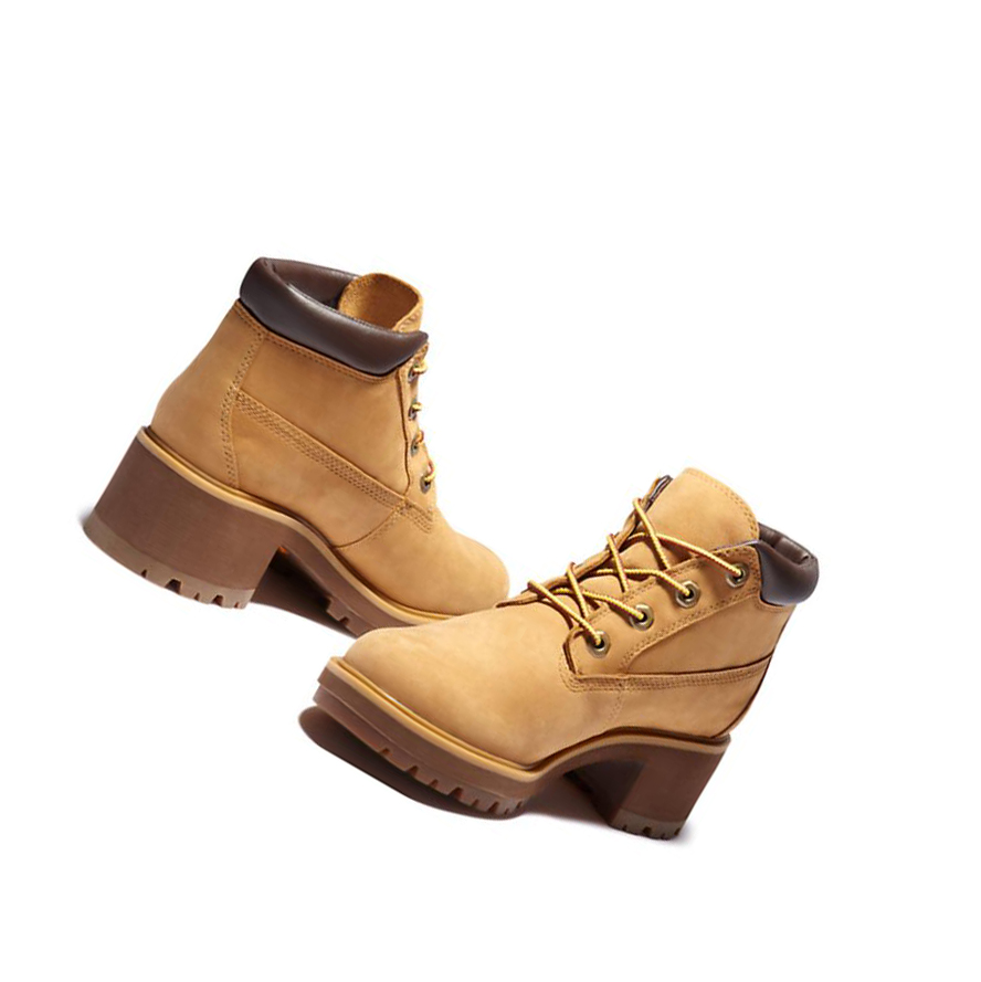 Women's Timberland Kinsley Waterproof Ankle Boots Yellow | IOJ-423015