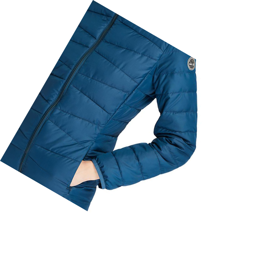 Women's Timberland Lightweight Packable Parka Jackets Blue | KYR-153287