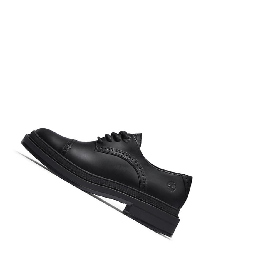 Women's Timberland Lisbon Lane Brogue Oxfords Shoes Black | EUF-960841