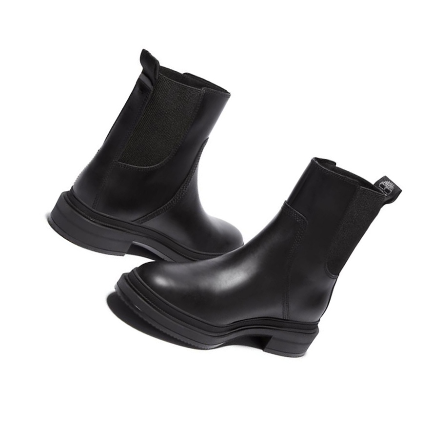 Women's Timberland Lisbon Lane Chelsea Boots Black | QRI-602857