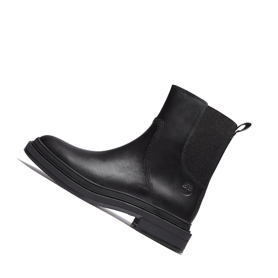 Women's Timberland Lisbon Lane Chelsea Boots Black | QRI-602857