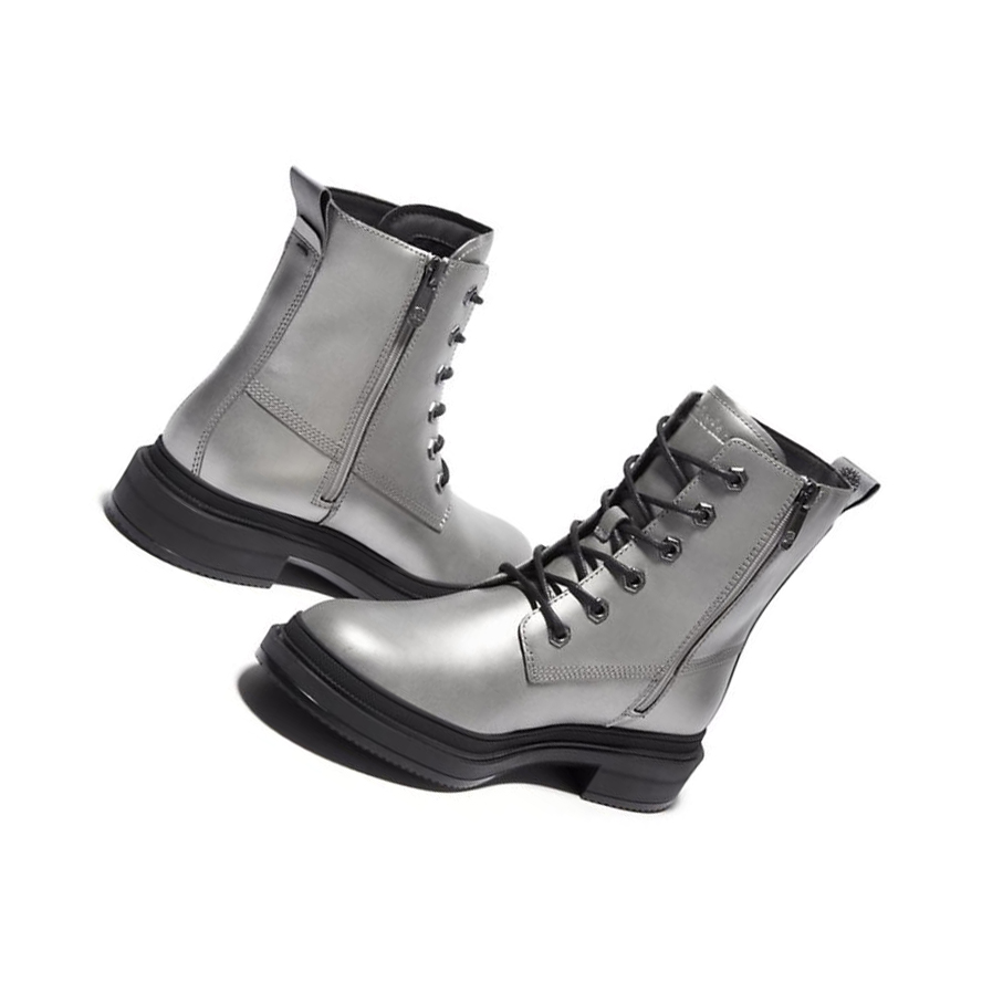 Women's Timberland Lisbon Lane Original 6-inch Boots Silver | JGA-738604