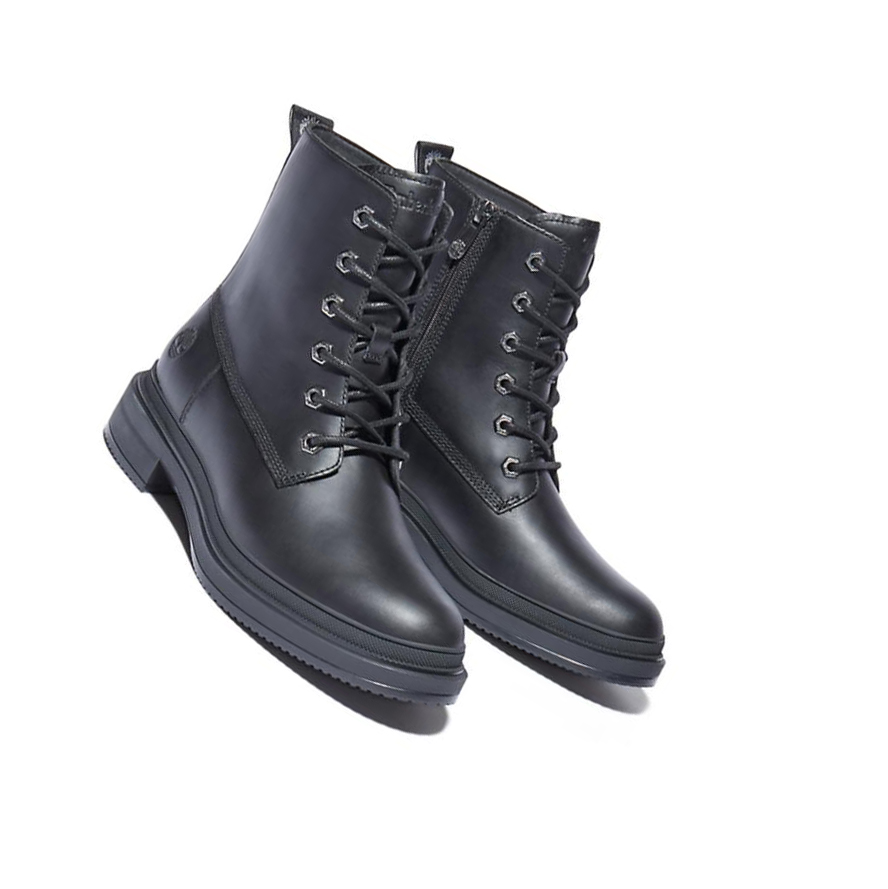 Women's Timberland Lisbon Lane Original 6-inch Boots Black | OPE-084129