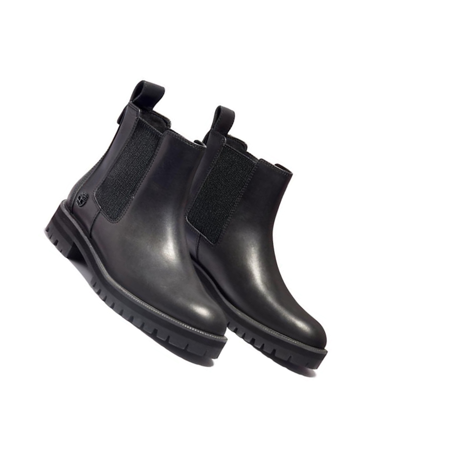 Women's Timberland London Square Chelsea Boots Black | CIZ-503479