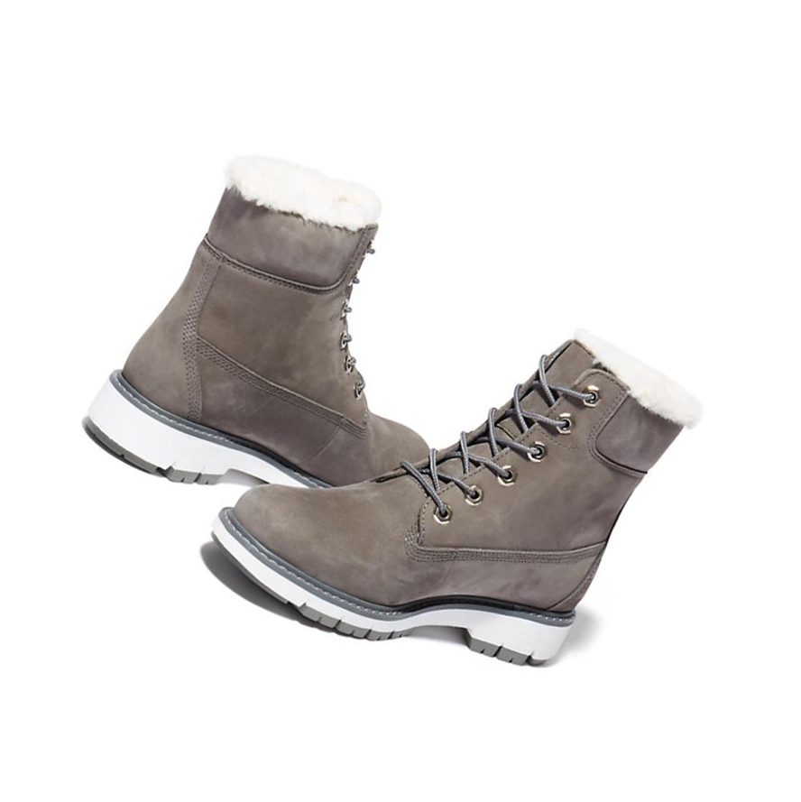 Women's Timberland Lucia Way Lined Original 6-inch Boots Grey | QSK-249175