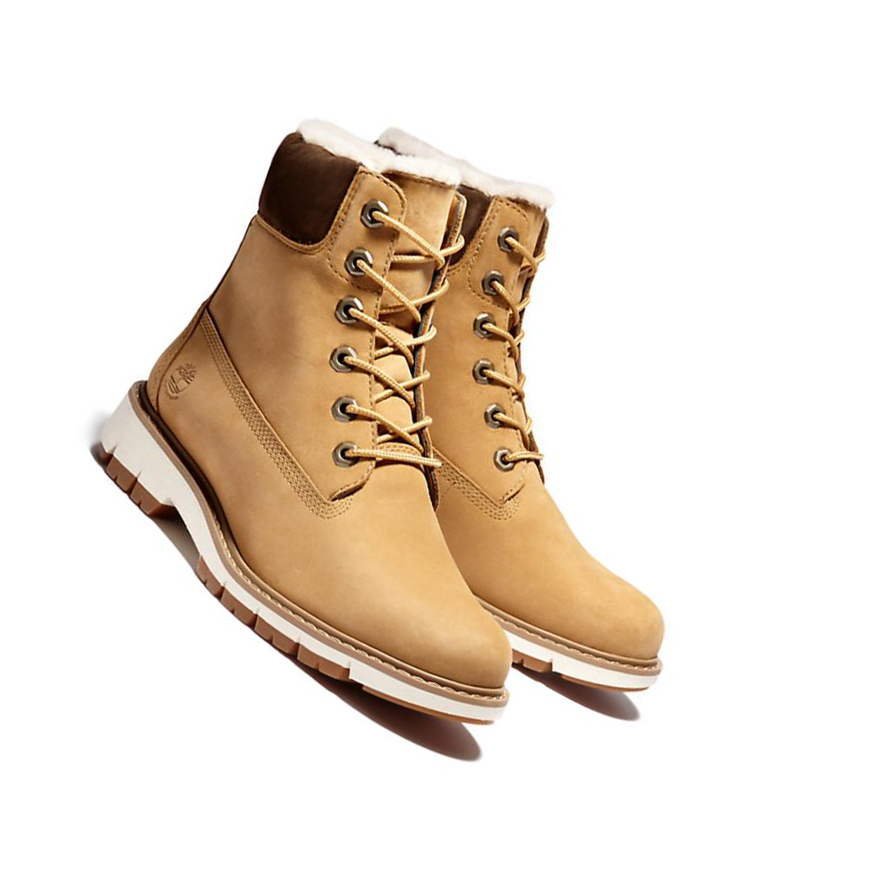 Women's Timberland Lucia Way Lined Original 6-inch Boots Yellow | VNW-357461