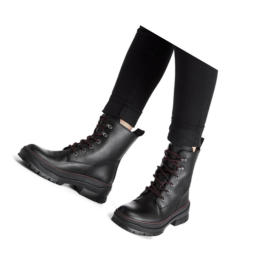 Women's Timberland Malynn EK+ Mid Lace-Up Original 6-inch Boots Black | KQY-356712