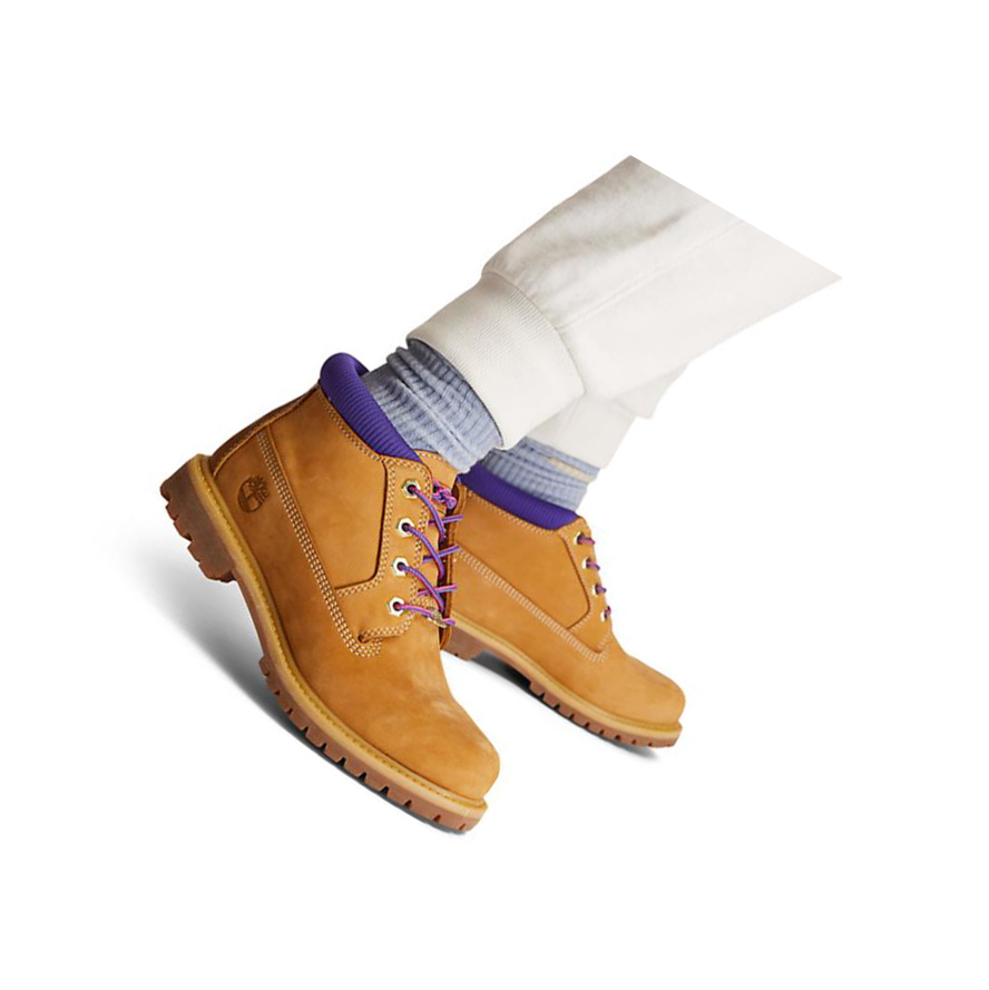 Women's Timberland Nellie Chukka Ankle Boots Yellow Purple | XAD-028139