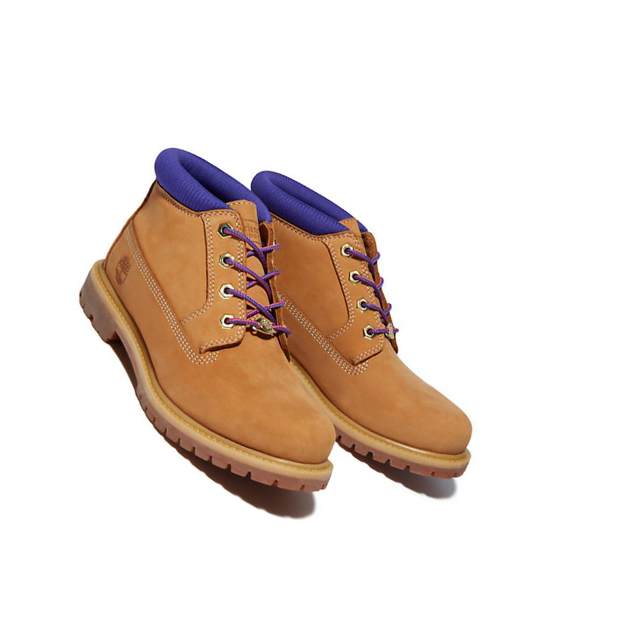 Women's Timberland Nellie Chukka Ankle Boots Yellow Purple | XAD-028139