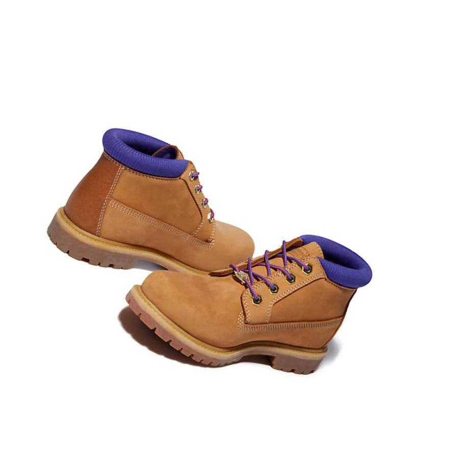 Women's Timberland Nellie Chukka Ankle Boots Yellow Purple | XAD-028139