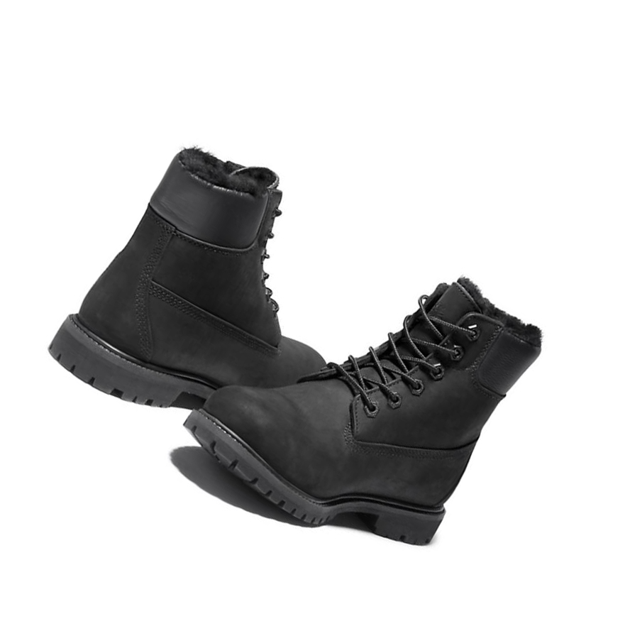 Women's Timberland Premium Original 6-inch Boots Black | AED-415709