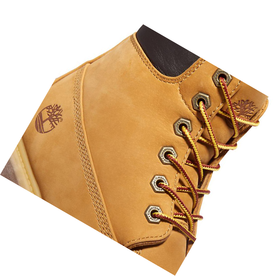 Women's Timberland Premium Original 6-inch Boots Yellow | BMD-627419