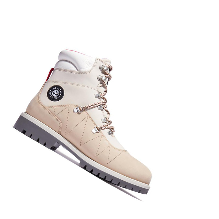 Women\'s Timberland Tommy Hilfiger x Timberland® Re-imagined 110 EK+ Hiker Winter Boots Beige | CKQ-291807