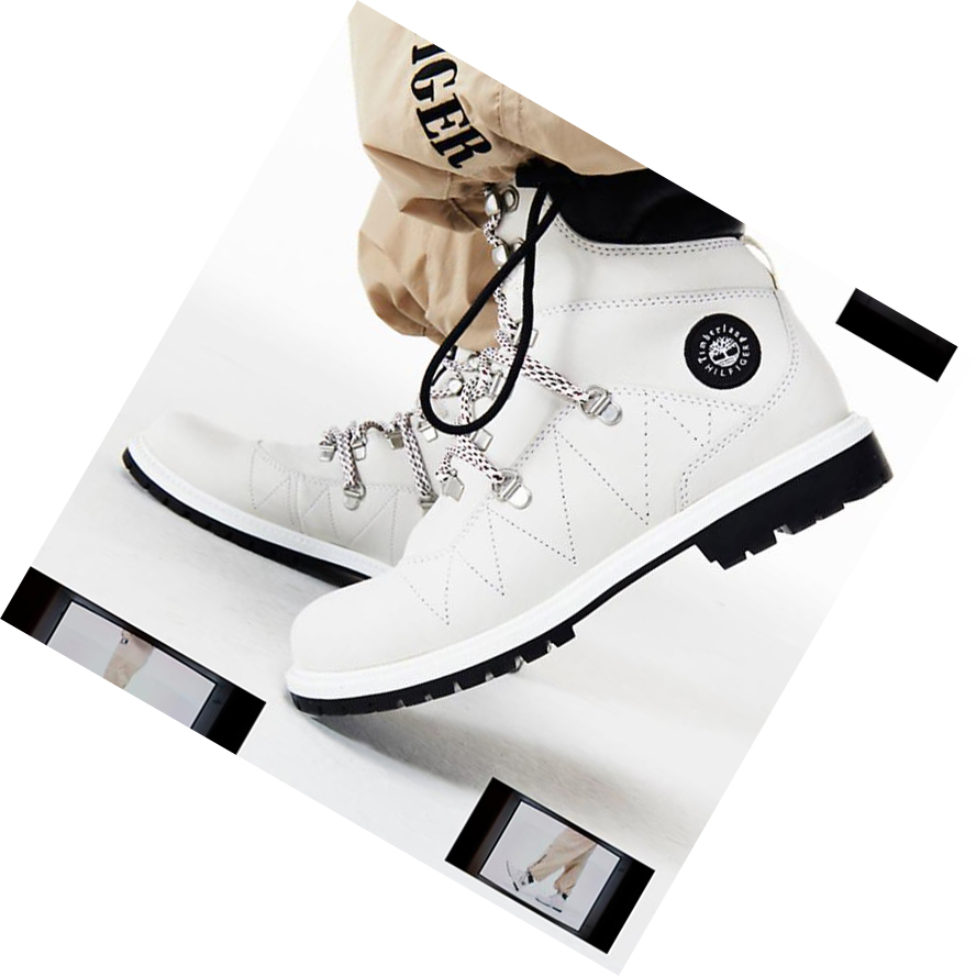 Women's Timberland Tommy Hilfiger x Timberland® Re-imagined 110 EK+ Hiker Winter Boots White | TXJ-846203