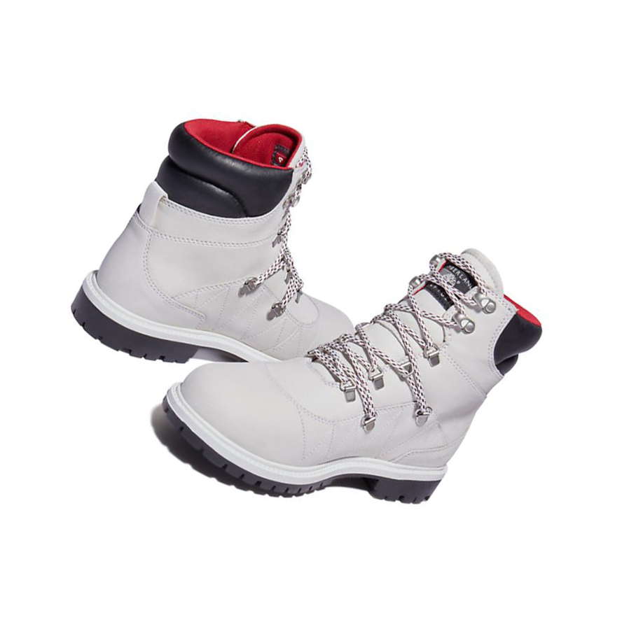 Women's Timberland Tommy Hilfiger x Timberland® Re-imagined 110 EK+ Hiker Winter Boots White | TXJ-846203