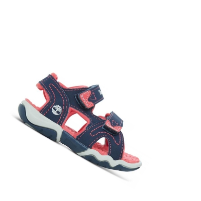 Kids' Timberland Adventure Seeker 2-Strap Toddler Sandals Navy Pink | GFA-284031