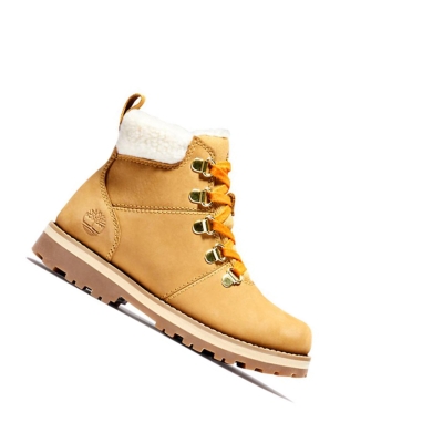 Kids' Timberland Courma Kid Winter Junior Original 6-inch Boots Yellow | UJN-349106