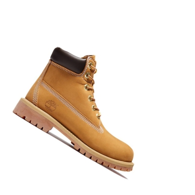 Kids' Timberland Premium Junior Original 6-inch Boots Yellow | LPT-628739