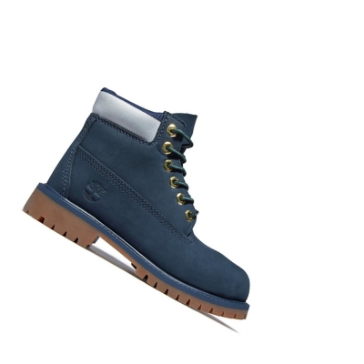 Kids' Timberland Premium Toddler Original 6-inch Boots Navy | LIF-328509