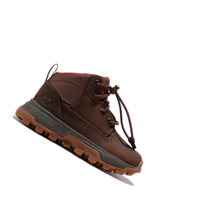 Kids' Timberland Treeline Mid Hiker Toddler Sneakers Dark Brown | JLV-642705